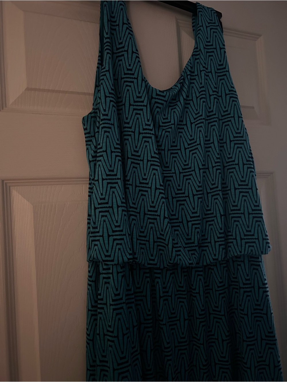 Market & Spruce Green Teal Geo-Print Dress XL